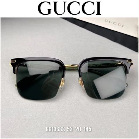 GUCCI GG1363S 001 Sunglasses Eyewear Unisex 53 20 Black .